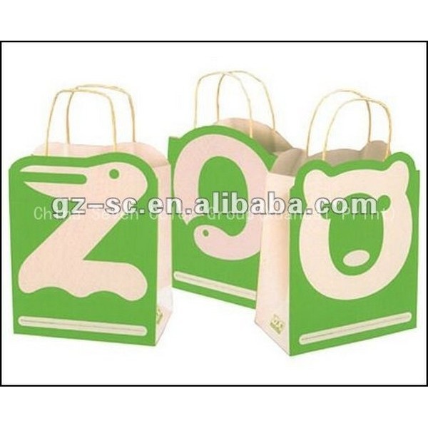 Luxury Fashion Brand White Shopping Paper Bag 